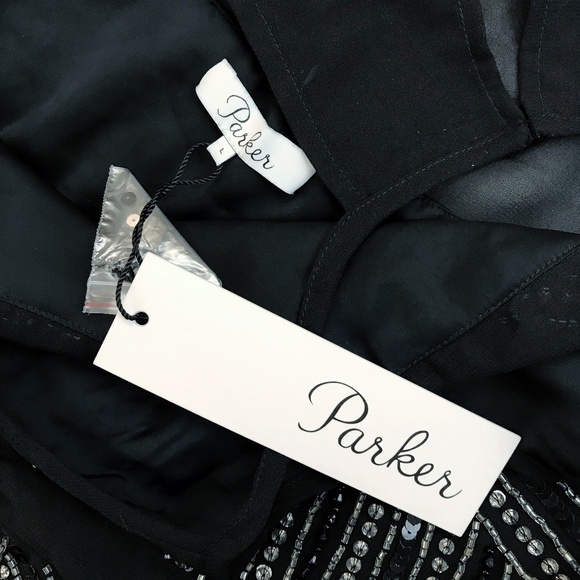 PARKER Sheer Beaded Dress - Picture 7 of 13